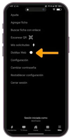 PC ( Windows) 3 Transferir DixMax APK a PC con Windows usando un teléfono inteligente Android